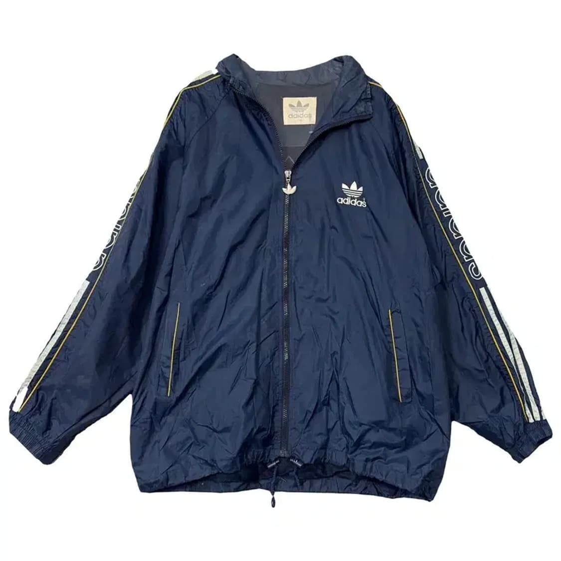 아디다스 네이비 올드스쿨 스트릿 빈티지 바람막이 윈드자켓 XL 상품이미지1