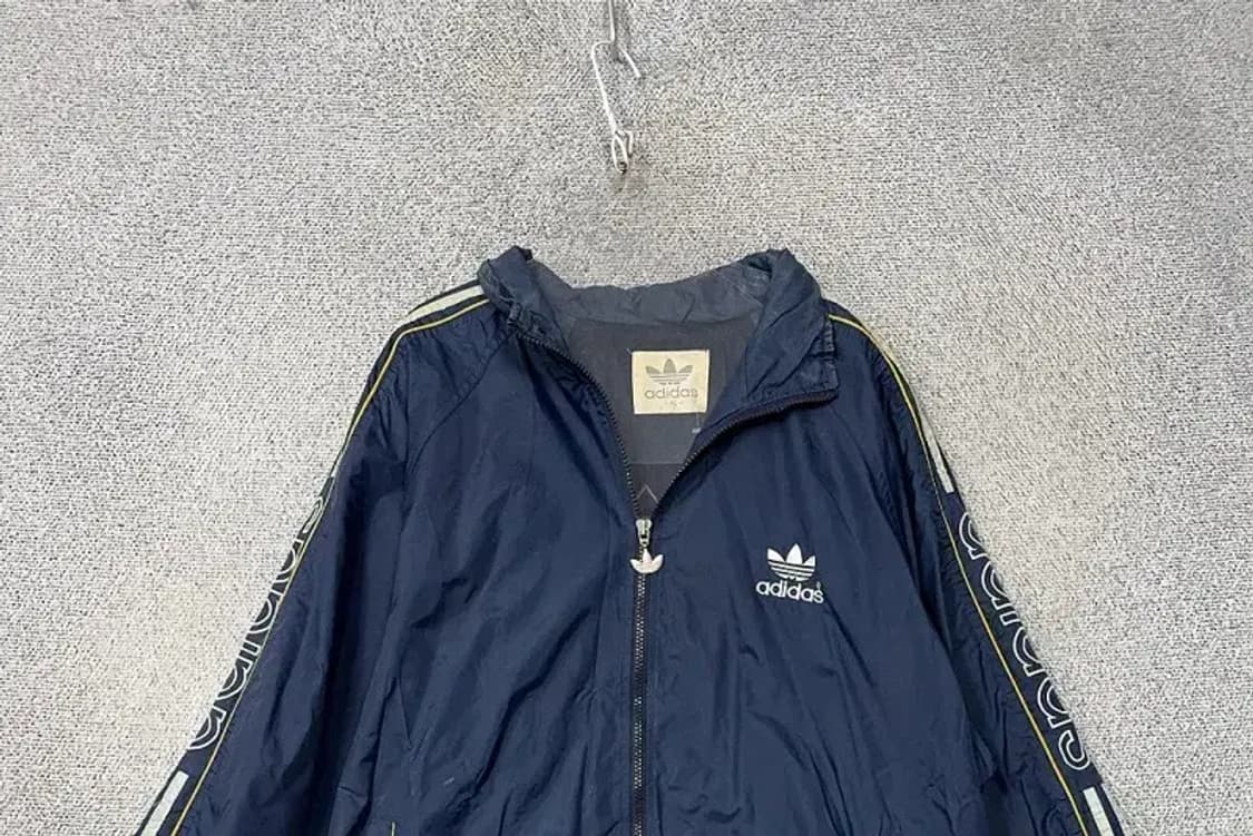 아디다스 네이비 올드스쿨 스트릿 빈티지 바람막이 윈드자켓 XL 상품이미지3