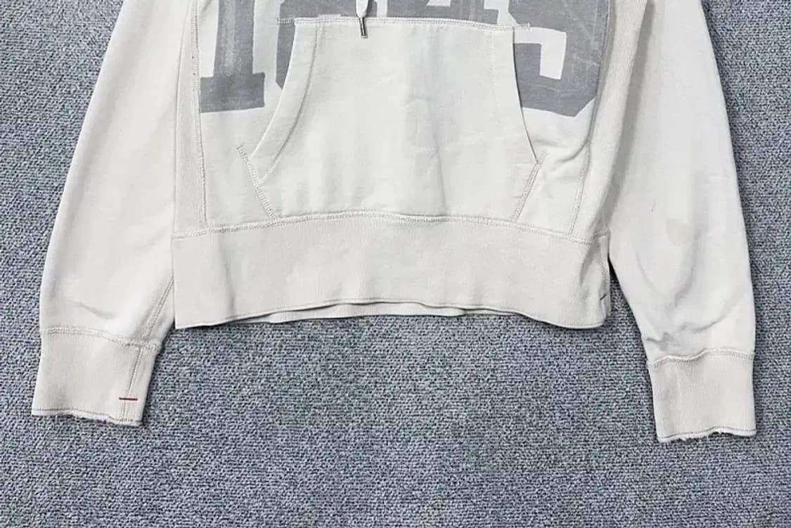 후아유 Y2K 빈티지 프린팅 라이트 그레이 후드티 XL 상품이미지4