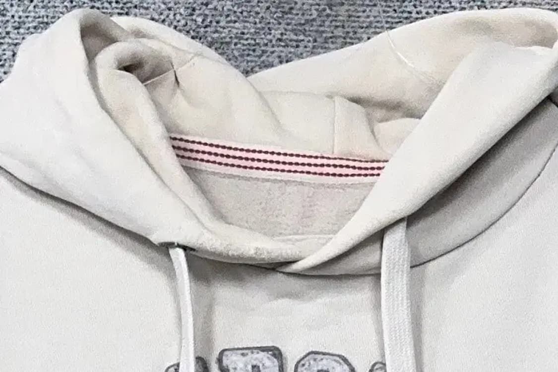 후아유 Y2K 빈티지 프린팅 라이트 그레이 후드티 XL 상품이미지5