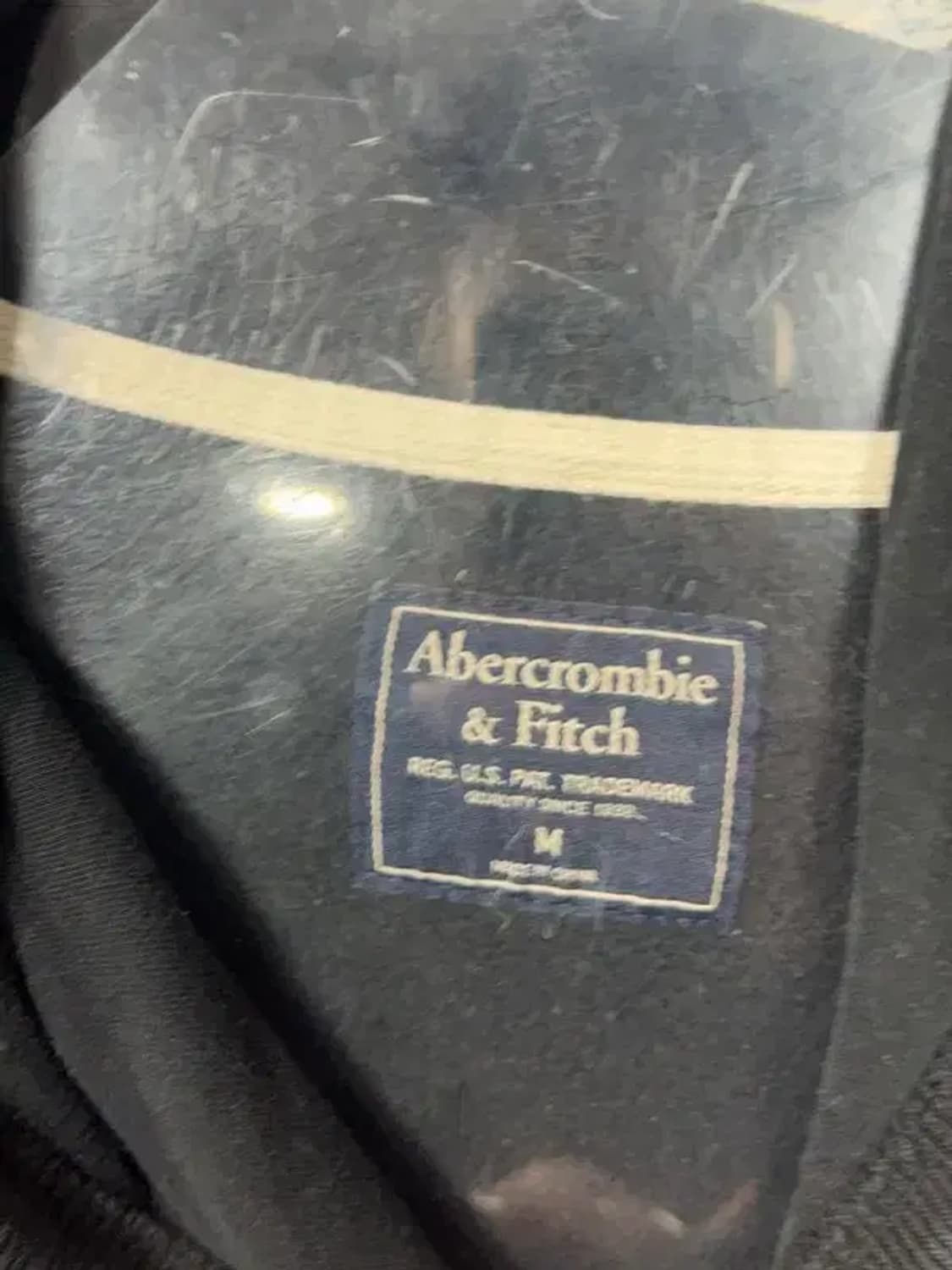 아베크롬비 자수 로고 Y2K 빈티지 블랙 후드티 M 상품이미지8