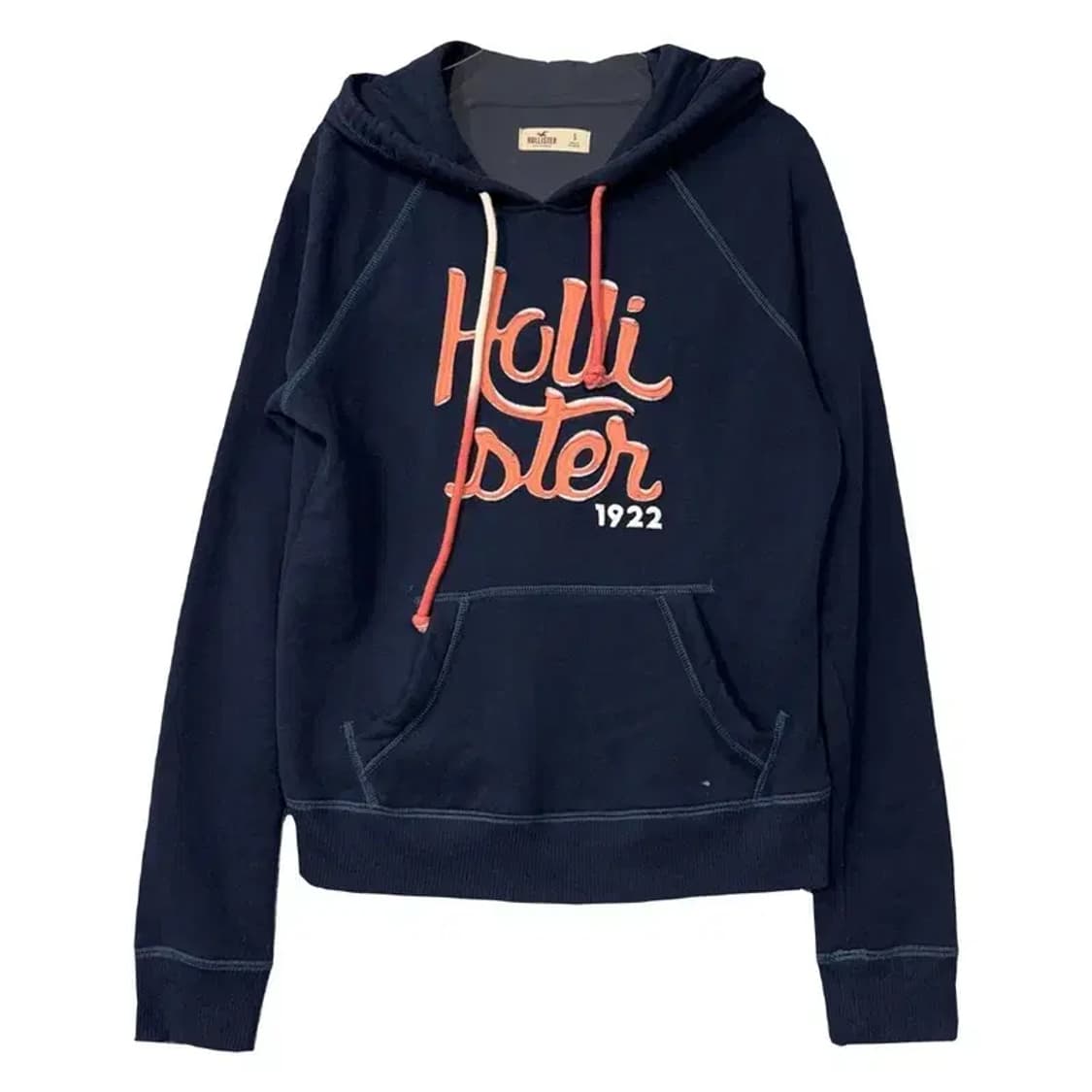 홀리스터 자수 로고 스티치 y2k 네이비 후드티 S 상품이미지1