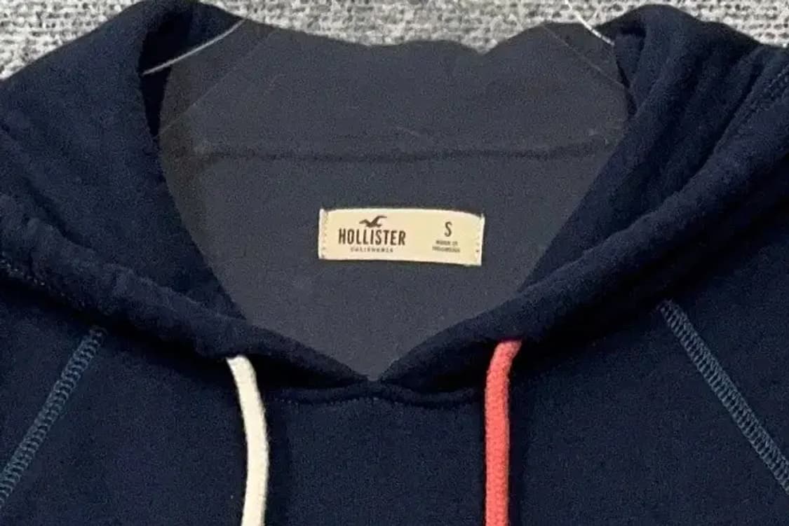 홀리스터 자수 로고 스티치 y2k 네이비 후드티 S 상품이미지5