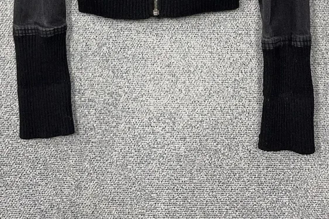 여성 흑청 빈티지 후드 데님 자켓 L 상품이미지5