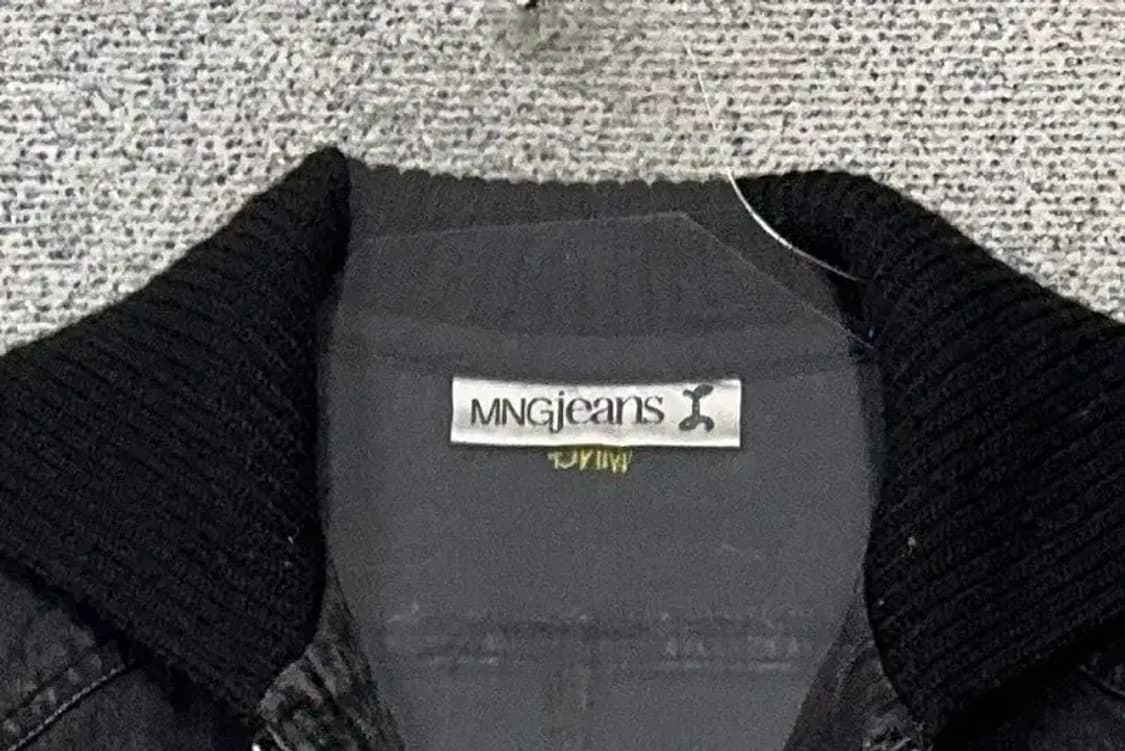 여성 흑청 빈티지 후드 데님 자켓 L 상품이미지6