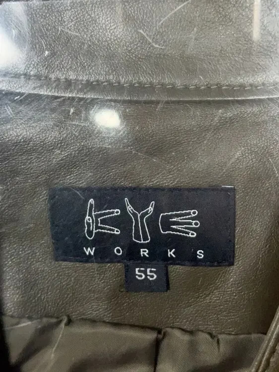 빈티지 카키 쉽스킨 양가죽 조끼 55 상품이미지6