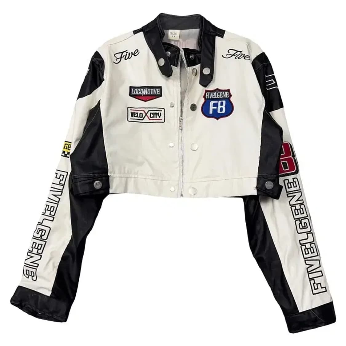 여성 빈티지 레이싱 크롭 자켓 L 상품이미지1