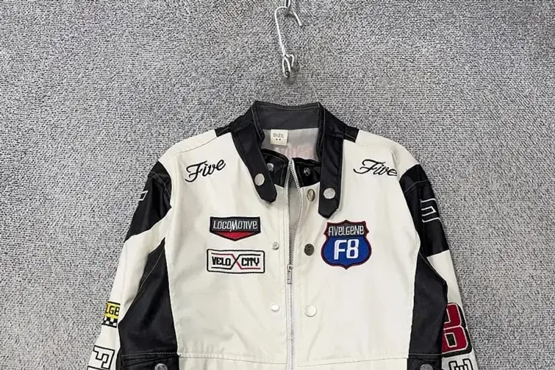 여성 빈티지 레이싱 크롭 자켓 L 상품이미지3