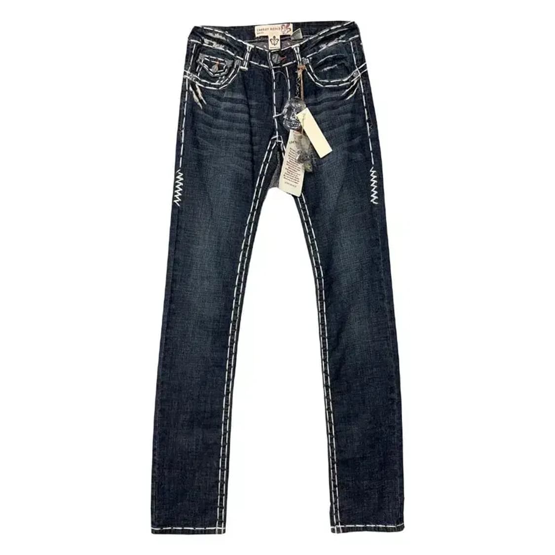 [새상품]빈티지 USA 워싱 Y2K 스티치 데님팬츠 28 상품이미지1