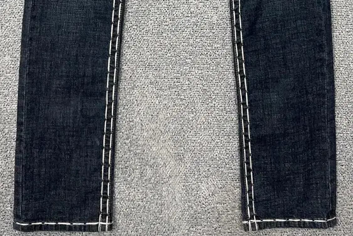 [새상품]빈티지 USA 워싱 Y2K 스티치 데님팬츠 28 상품이미지5