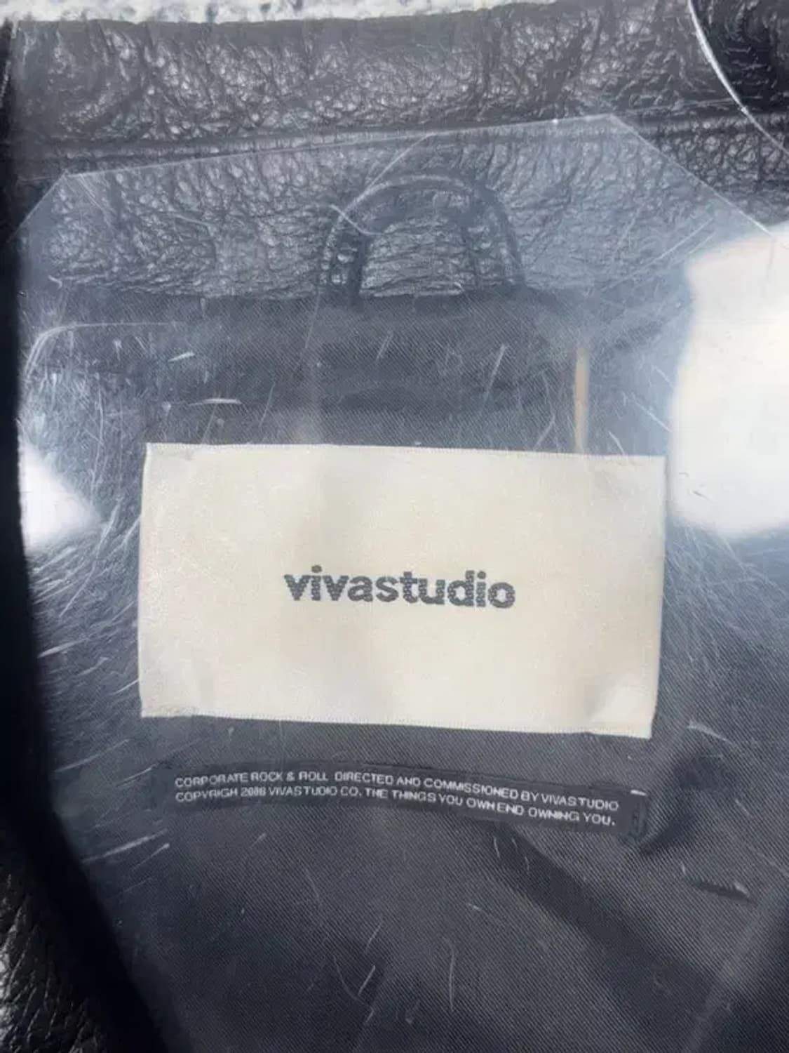 비바스튜디오 블랙 레더 라이더 자켓 L 상품이미지7