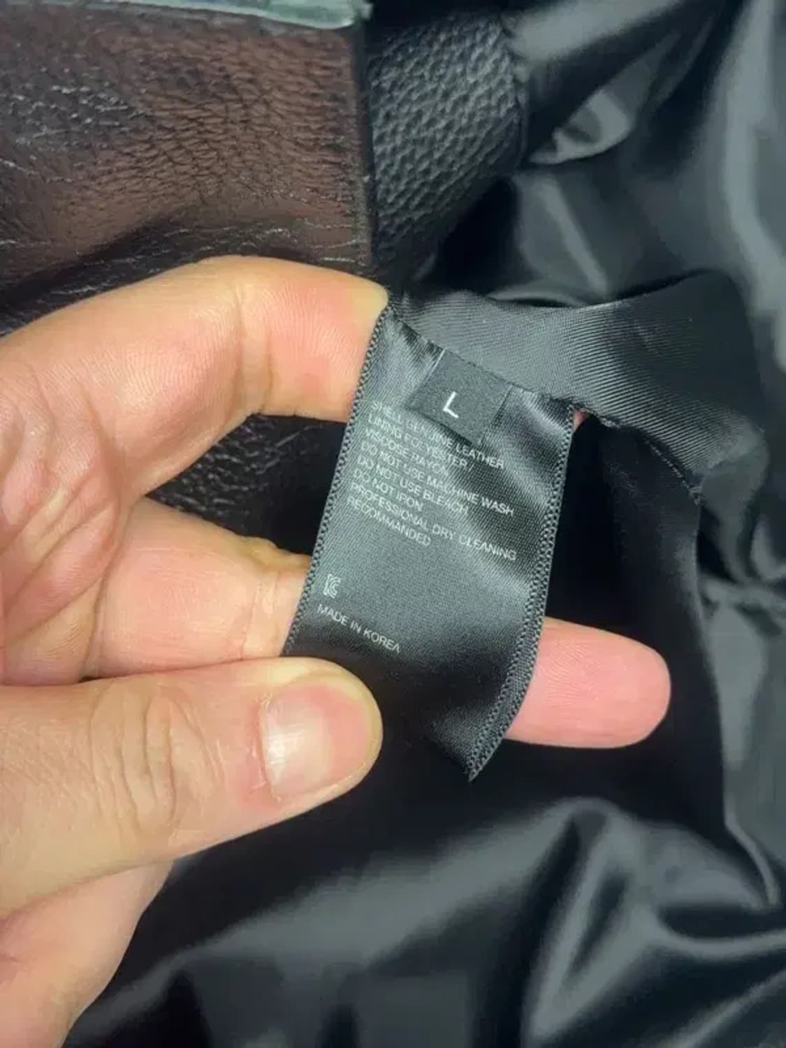 비바스튜디오 블랙 레더 라이더 자켓 L 상품이미지8