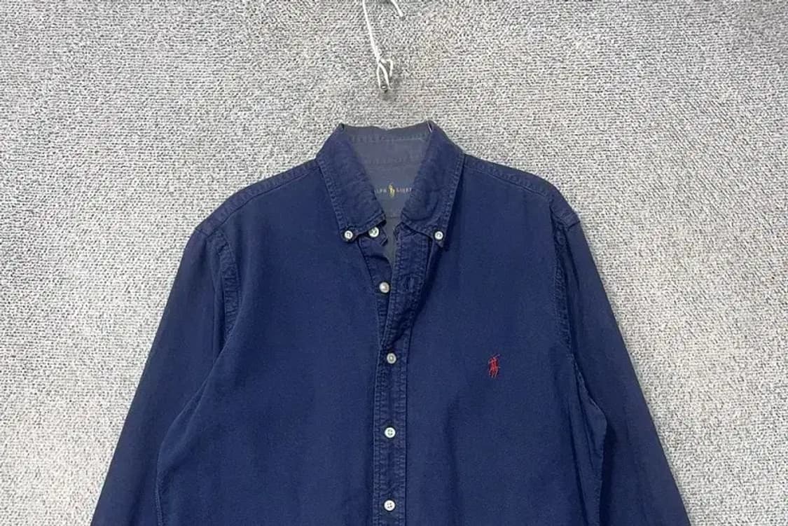 폴로 랄프로렌 네이비 옥스포드 셔츠 S 상품이미지3