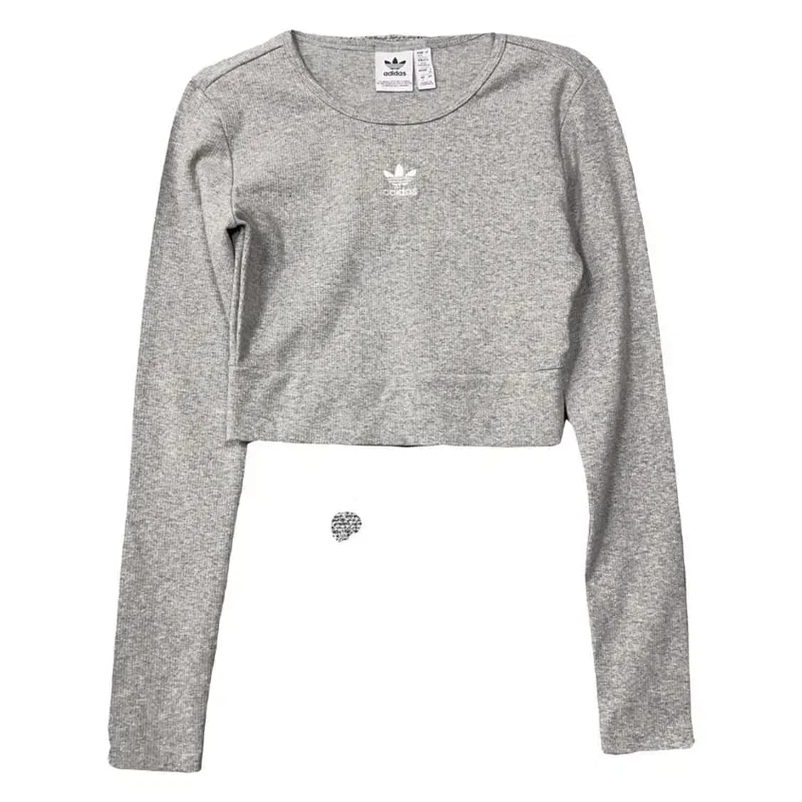 아디다스 불꽃 센터 로고 크롭 긴팔티 S 상품이미지1