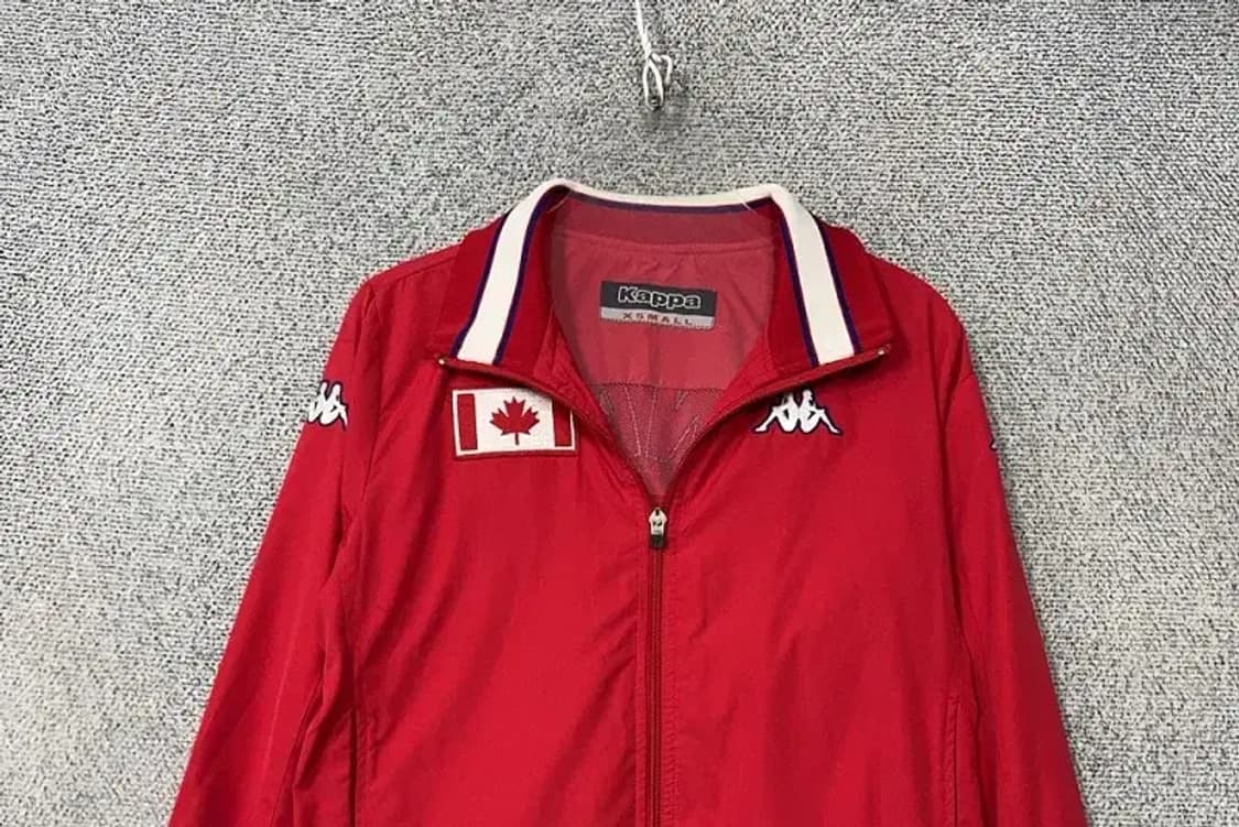 카파 레드 캐나다 빈티지 트랙탑 집업 저지 XSMALL 상품이미지3