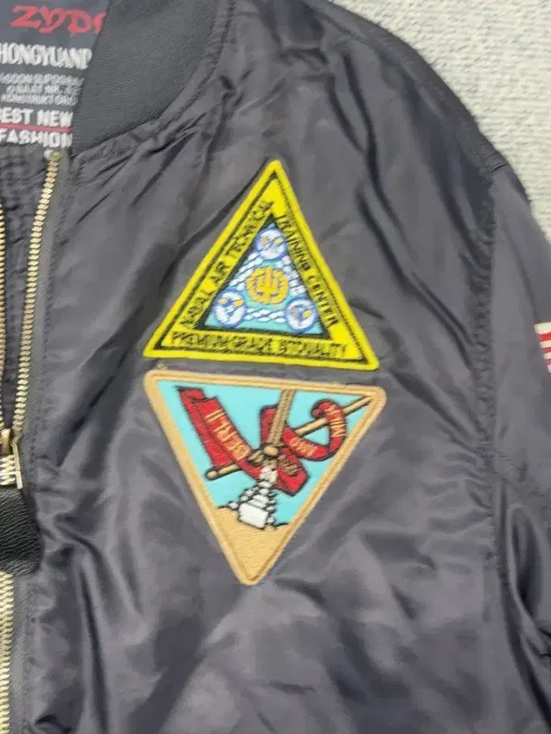 빈티지 공군 패치 MA-1 항공 점퍼 L 상품이미지6