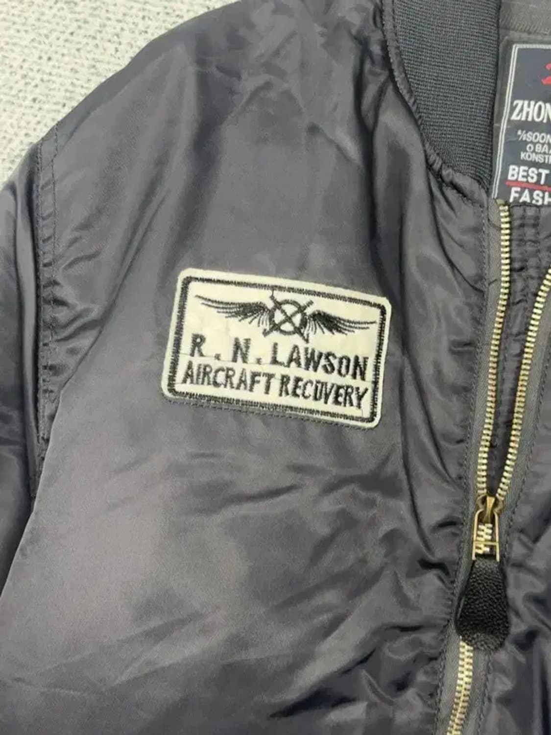 빈티지 공군 패치 MA-1 항공 점퍼 L 상품이미지7