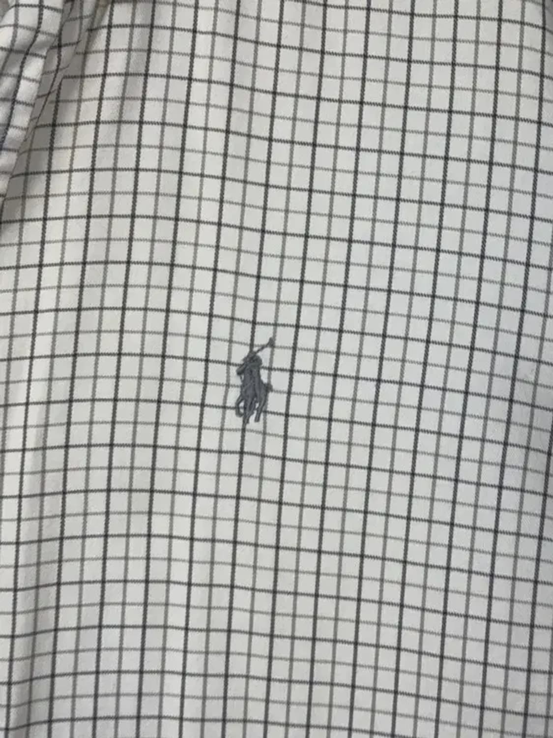 폴로 랄프로렌 로고 베이지 체크 셔츠 M 상품이미지6