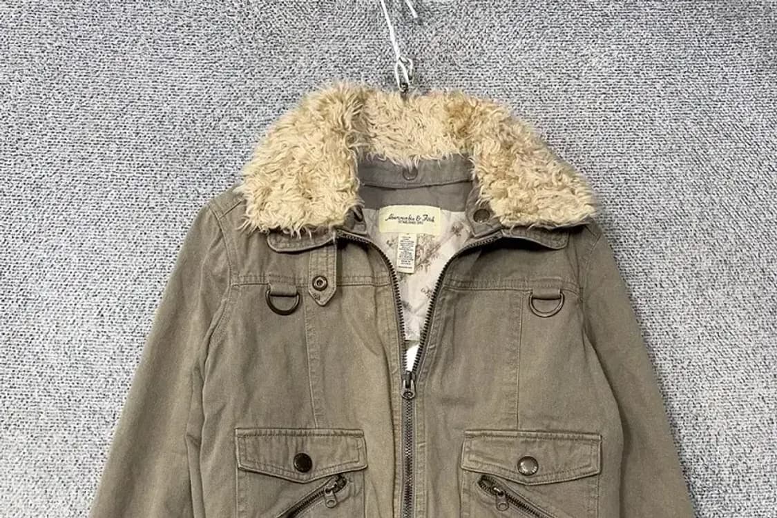 아베크롬비 Y2K 브라운 울프죠 자켓 S 상품이미지3