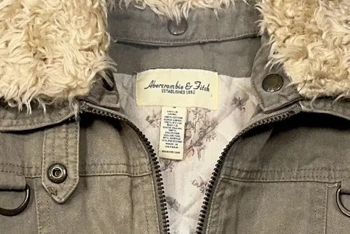 아베크롬비 Y2K 브라운 울프죠 자켓 S 상품이미지5