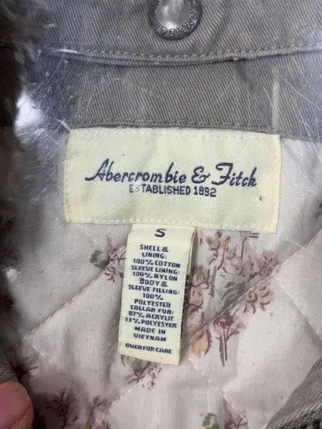 아베크롬비 Y2K 브라운 울프죠 자켓 S 상품이미지6