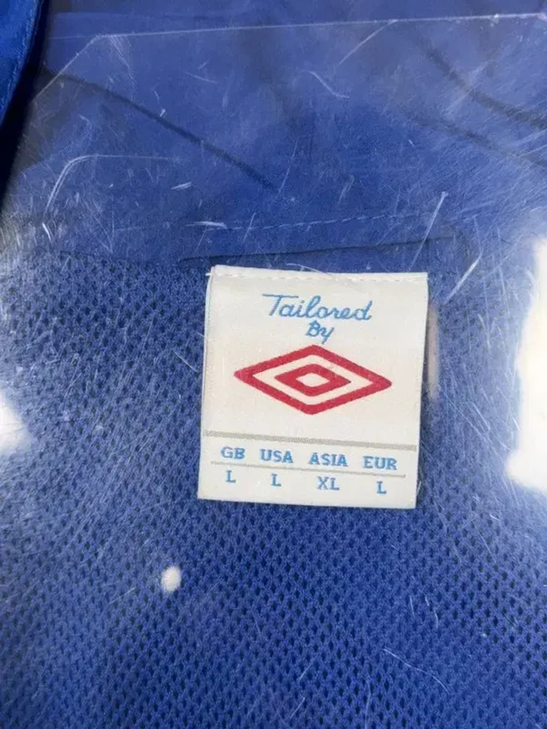 엄브로 블루 로고 프린팅 바람막이 L 상품이미지10