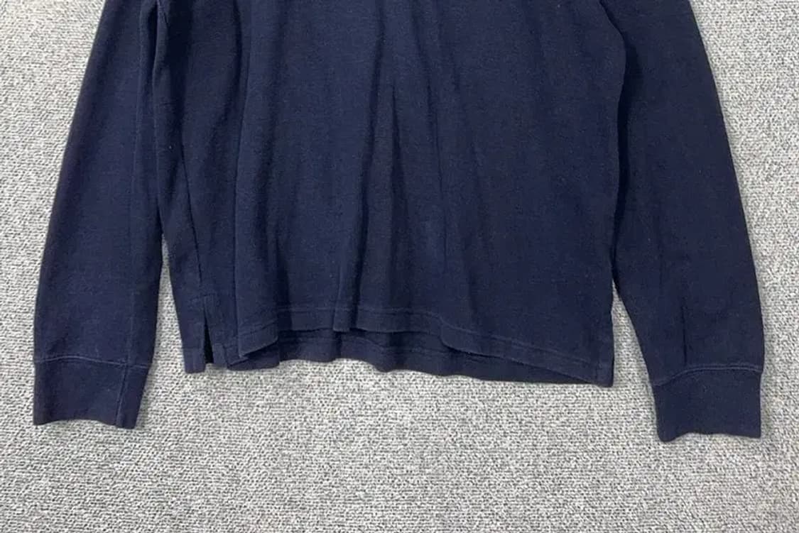 폴로 랄프로렌 네이비 로고 반집업 니트 L 상품이미지4