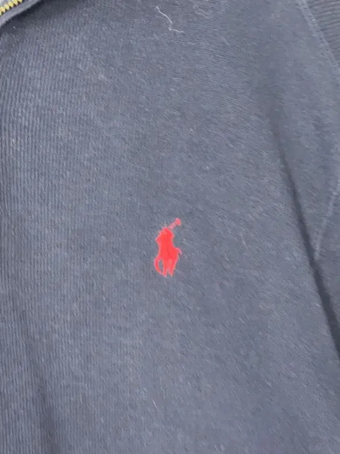 폴로 랄프로렌 네이비 로고 반집업 니트 L 상품이미지6