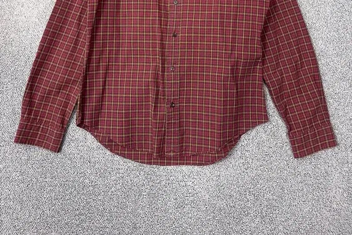 폴로 빈티지 버건디 체크 셔츠 L 상품이미지4