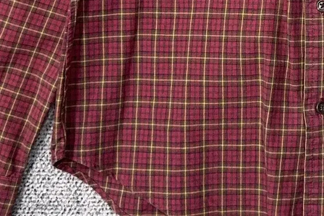 폴로 빈티지 버건디 체크 셔츠 L 상품이미지6