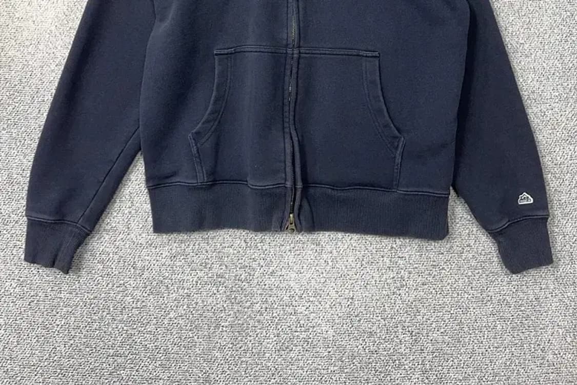 리 네이비 로고 후드 집업 L 상품이미지4