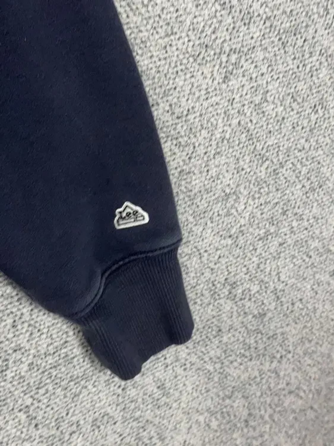 리 네이비 로고 후드 집업 L 상품이미지5