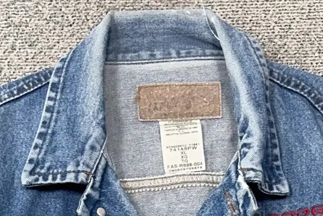 랭글러 빈티지 돌청 워싱 데님자켓 XL 상품이미지5