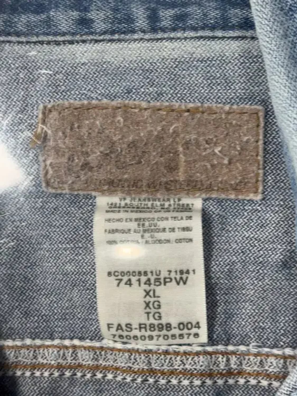 랭글러 빈티지 돌청 워싱 데님자켓 XL 상품이미지9