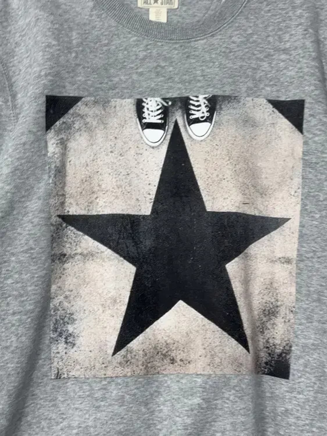 컨버스 빈티지 스타 프린팅 라이트 그레이 맨투맨 M 상품이미지7