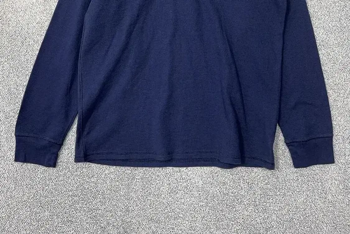 폴로 와플 코튼 네이비 긴팔티 XL/XG/TG 상품이미지4