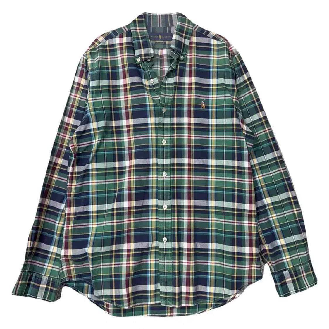 폴로 빈티지 체크 그린 셔츠 M 상품이미지1
