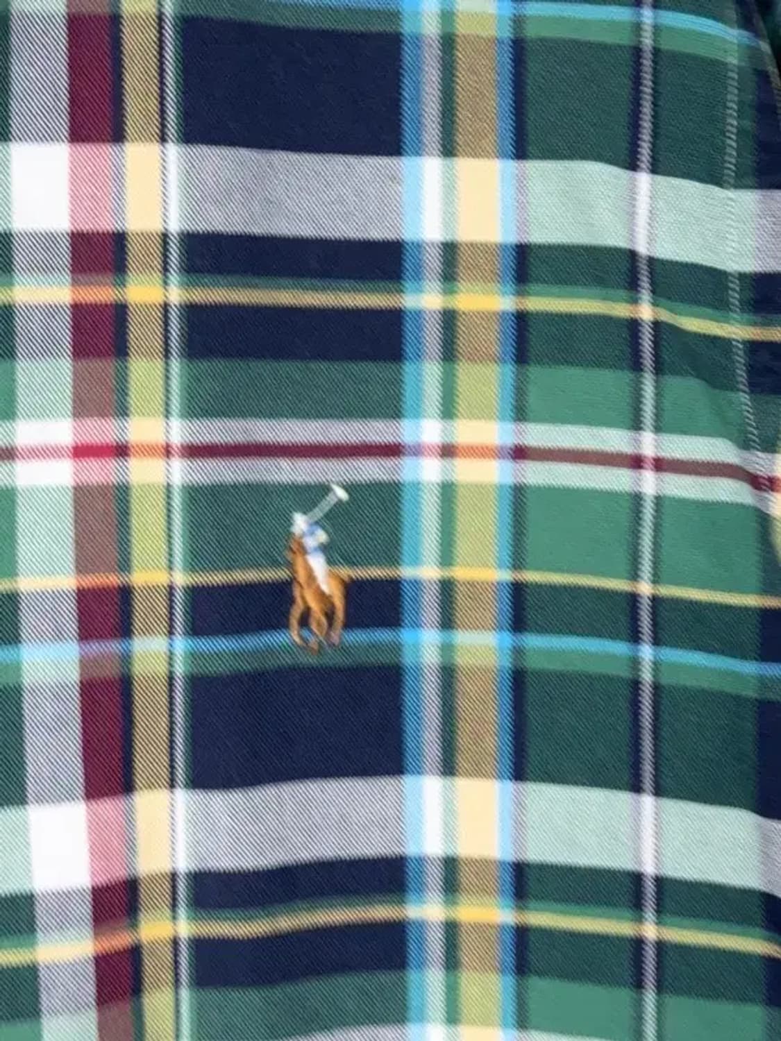 폴로 빈티지 체크 그린 셔츠 M 상품이미지7