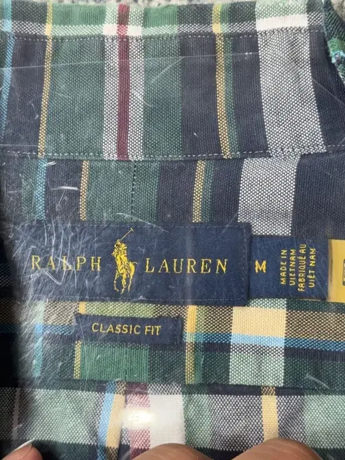 폴로 빈티지 체크 그린 셔츠 M 상품이미지8
