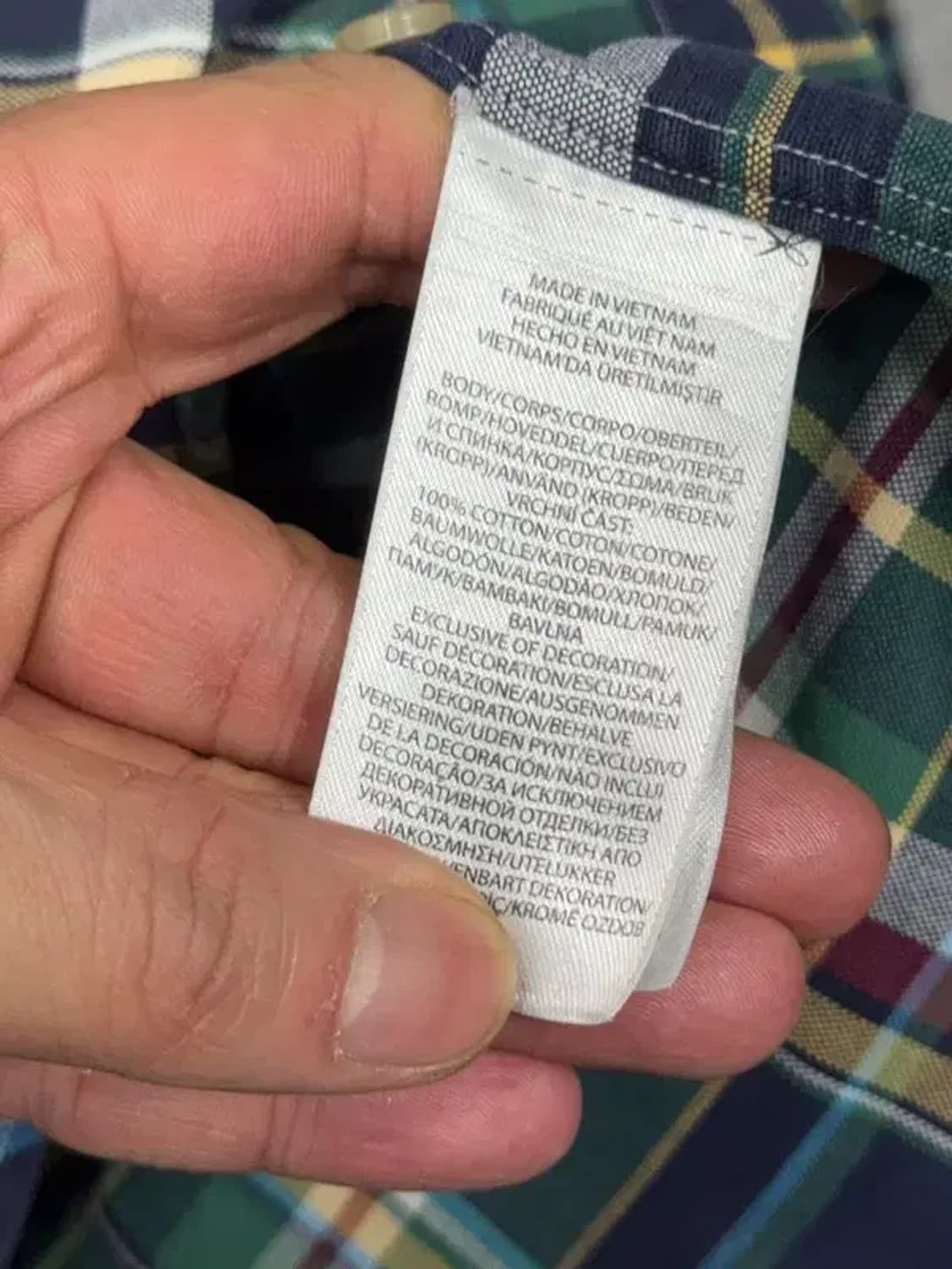 폴로 빈티지 체크 그린 셔츠 M 상품이미지9