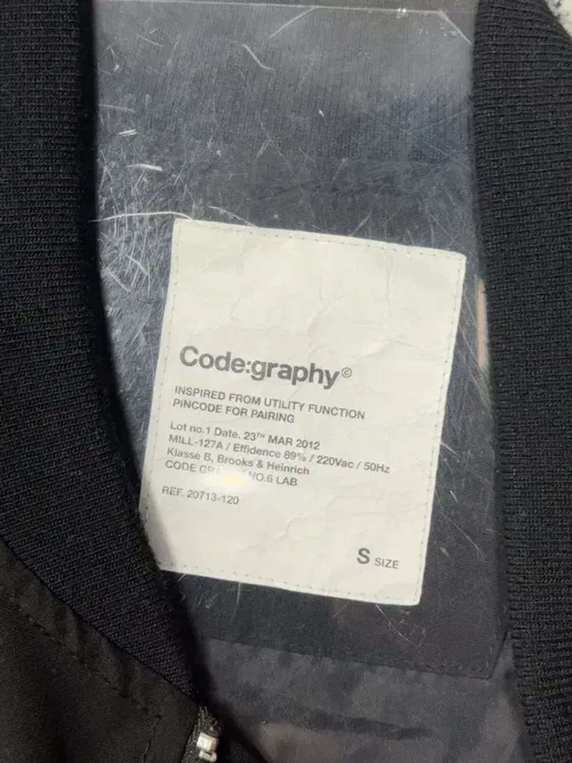 코드그라피 블랙 오버 사이즈 블루종 S 상품이미지7