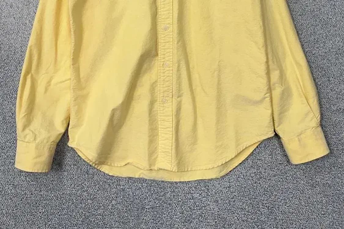 폴로 빈티지 클래식핏 옐로우 옥스포드 셔츠 L 상품이미지4