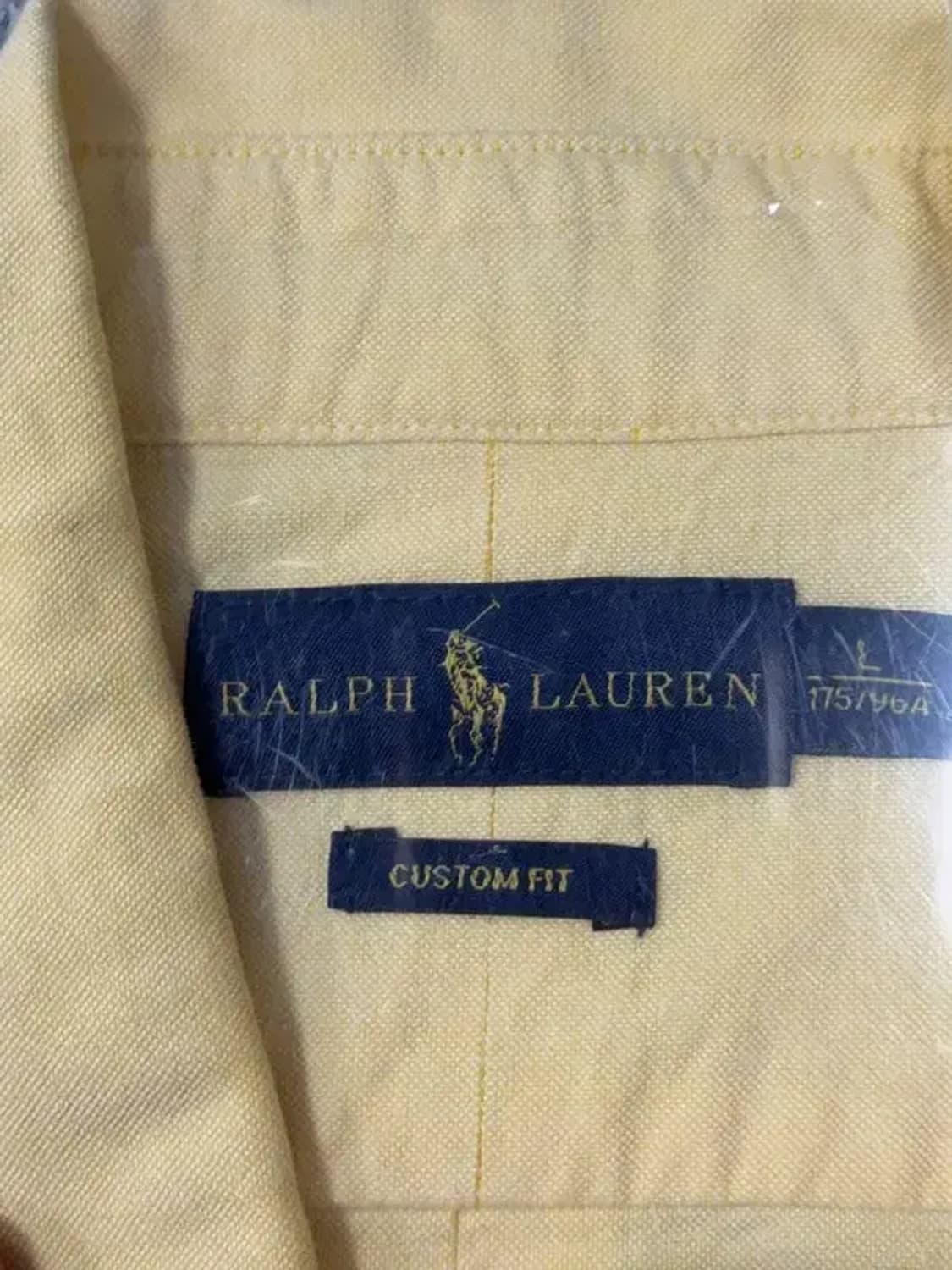 폴로 빈티지 클래식핏 옐로우 옥스포드 셔츠 L 상품이미지8