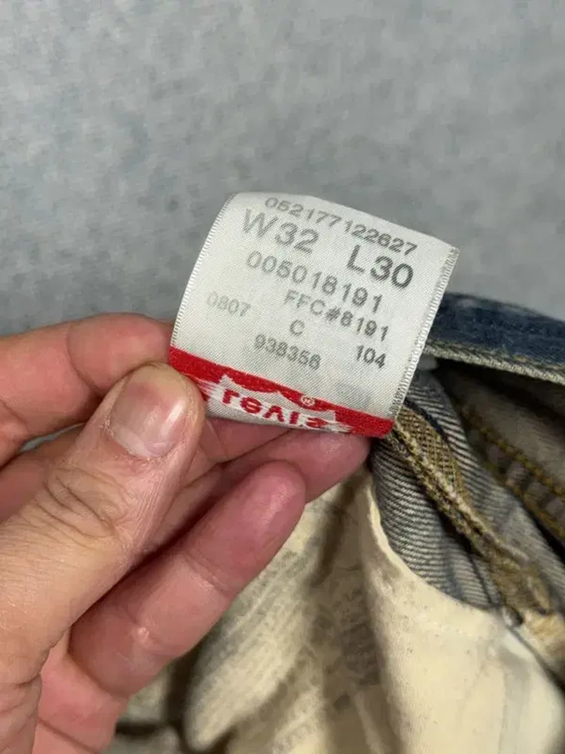 리바이스 501 Y2K 빈티지 워싱 청바지 32 상품이미지8