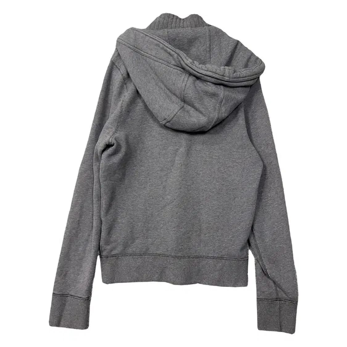 아베크롬비 그레이 버튼 자수 로고 Y2K 후드티 MEDIUM 상품이미지2