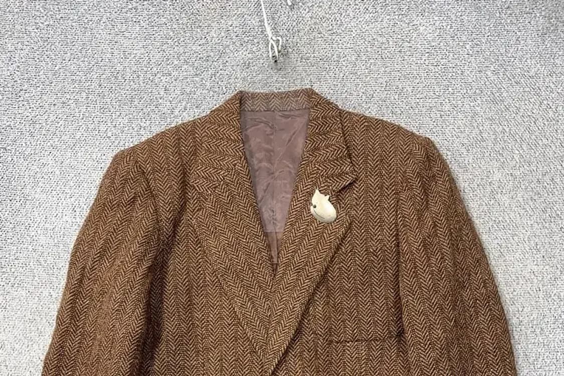 폴로 재팬 빈티지 브라운 체크 블레이저 자켓 L 상품이미지3