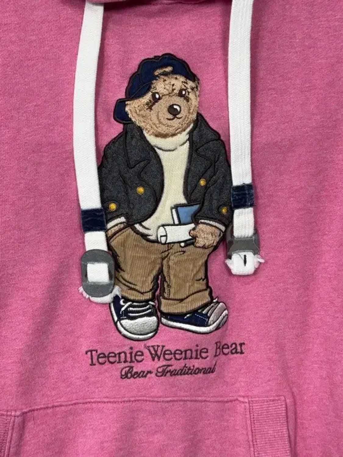 티니위니 빈티지 베어 로고 핑크 후드티 M 상품이미지7