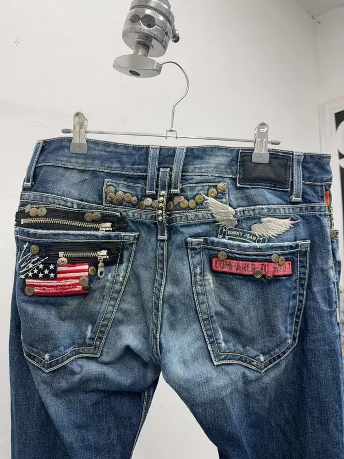 로빈슨 진스 백포인트 청데님팬츠 34 상품이미지1