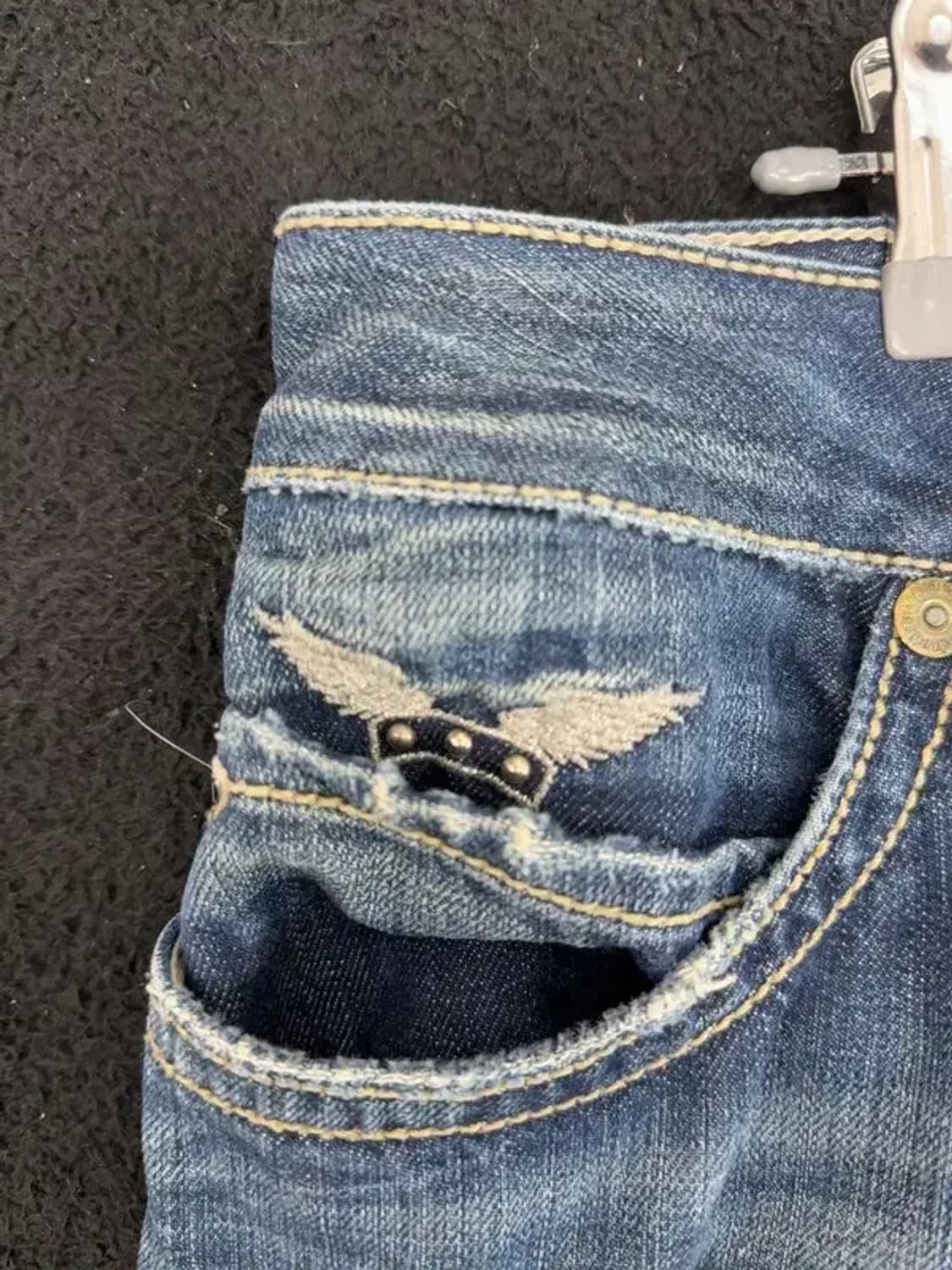 로빈슨 진스 백포인트 청데님팬츠 34 상품이미지10