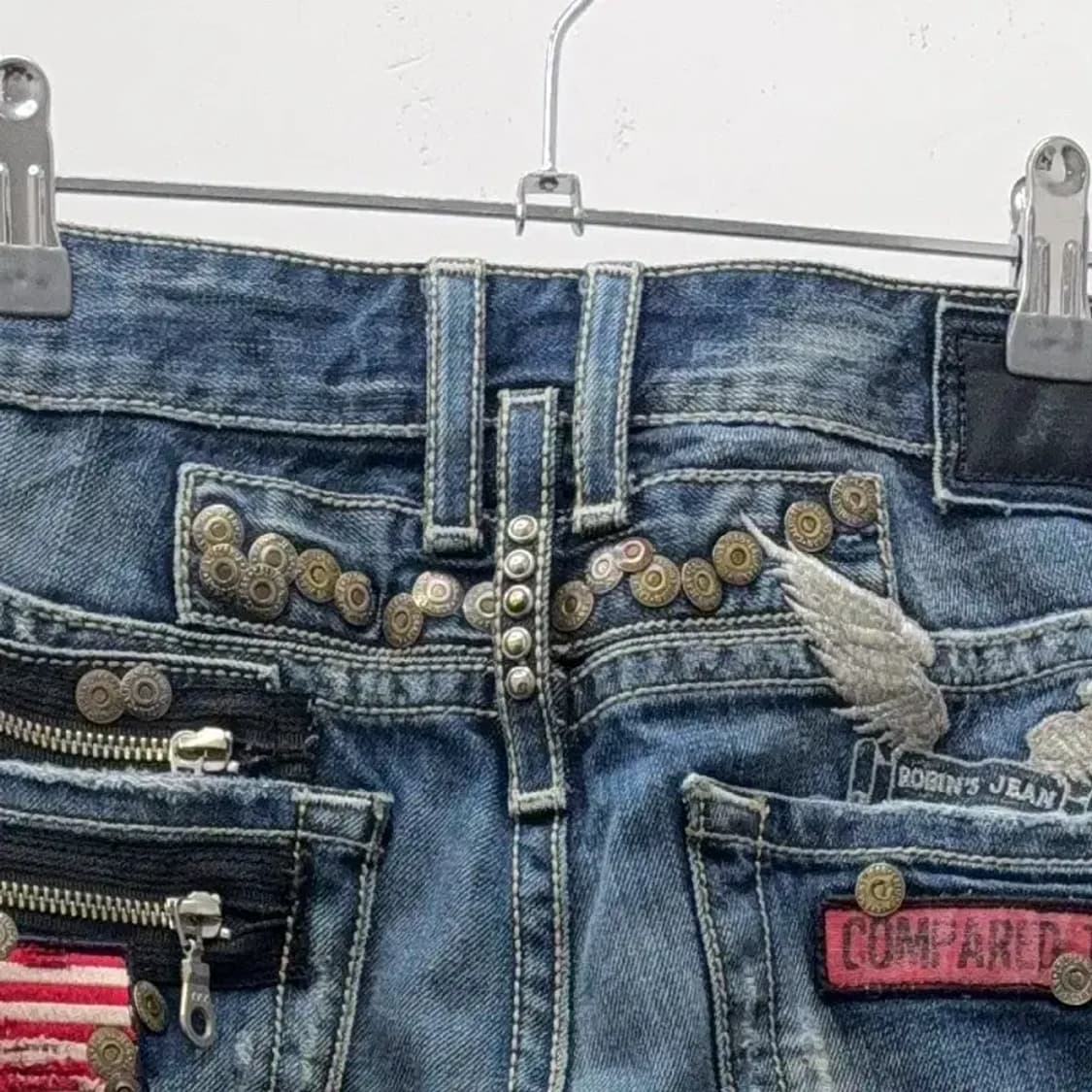 로빈슨 진스 백포인트 청데님팬츠 34 상품이미지6